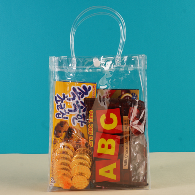 빛공 투명 PVC 쇼핑백 미니 답례품 젤리백 구디백