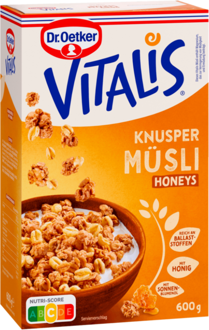 닥터 외트커 비탈리스 크런치 허니 뮤즐리, 1개, 600g