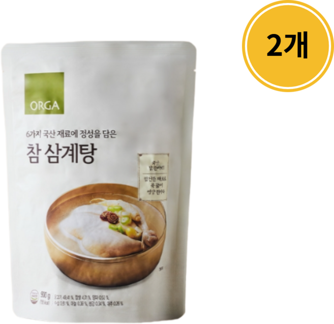 풀무원 참 삼계탕 900g 2개