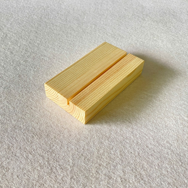 원목 메모꽂이 메모홀더 가격표 네임텍 명함꽂이, 1개