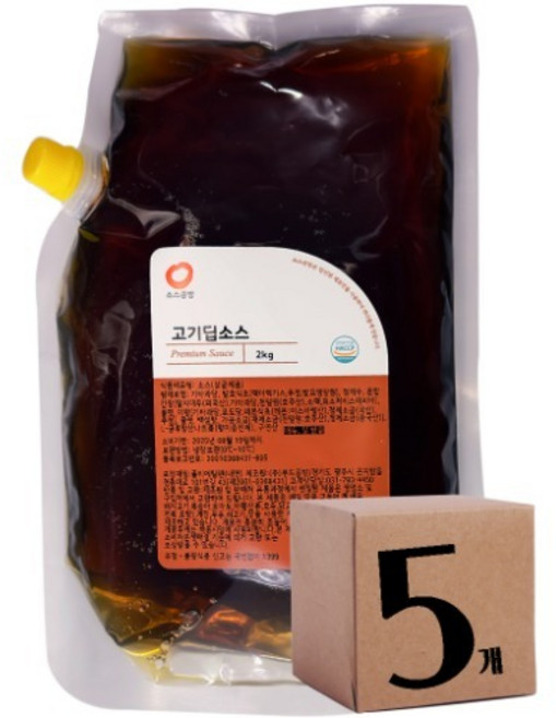 푸드공방 소스공방 고기딥 소스 (2Kg 5개), 2kg, 5개