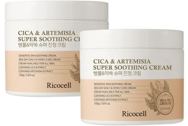 리코셀 시카+약쑥 39% 슈퍼 진정 크림, 2개