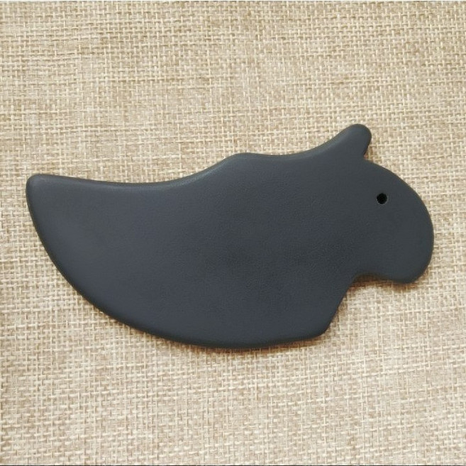 砭石刮痧板 經絡按摩工具 加厚設計 疏通經絡 舒緩放鬆, 1個, 4號