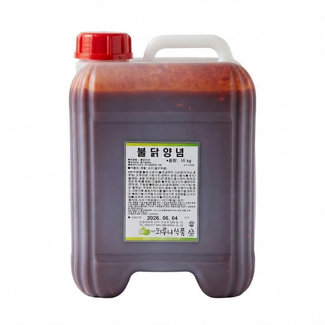 [뫼루니식품] 업소용 불닭양념 소스 대용량 10kg (매운맛 치킨 소스), 1개