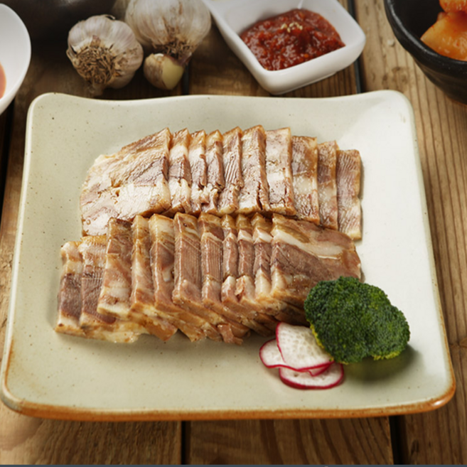 장충동왕족발 쫄깃한 돼지 머릿고기 간편식 반조리 250g 3팩 새우젓포함, 3개