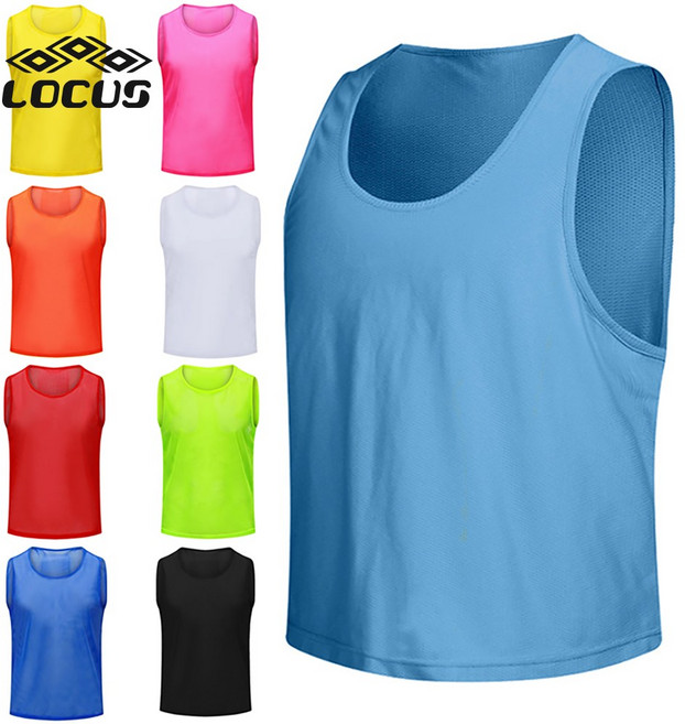 로쿠스 성인 베이직 단면 단체 작업 축구 메쉬형 팀조끼 팀베스트
