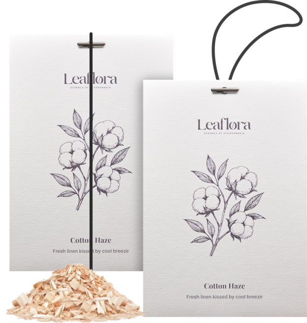 리프로라 퍼퓸 차량용 샤쉐 방향제 20g 2개 북유럽, 코튼 헤이즈, 1세트