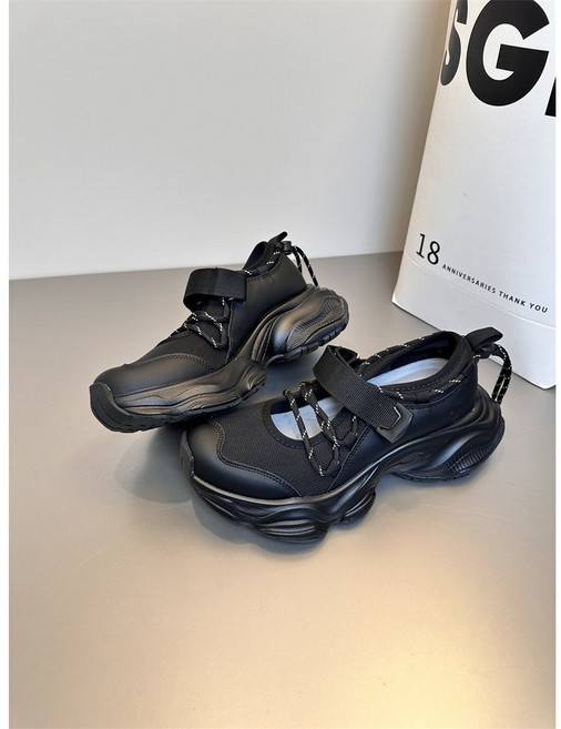 Stacofiya 여성샌들 스포츠 메쉬 통기 키높이 통굽