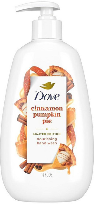 Dove 한정판 홀리데이 트릿 리퀴드 핸드 워시 딥 영양 시나몬 펌킨 파이 355ml(12온스), Dove 한정판 홀리데이 트릿 리퀴드 핸드 워시 딥 영, 355ml