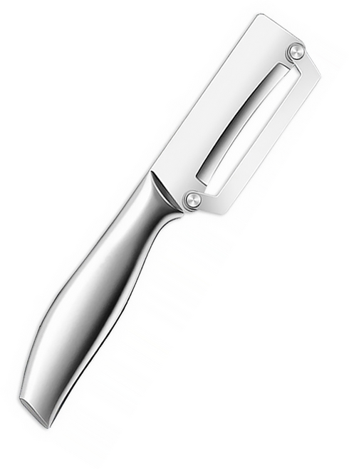 리브문 스테인리스 간편 과일 필러, 1개, 실버