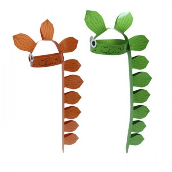 이지피아 뚝딱공작소 종이 공룡 머리띠 만들기 1인용 조형미술 교구, 1개, 주황