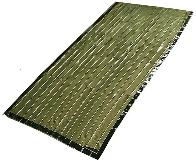 1PCS 휴대용 비상용 열 담요 다목적 반사형 침낭 야외 생존 및 응급 처치용, 02 A2, 1개