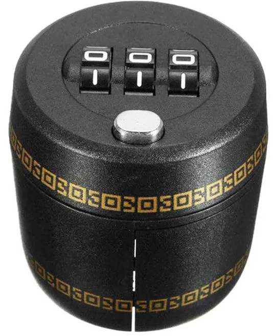 비밀번호 바 와인 액세서리와 스토퍼 병 뚜껑에 대한 플라스틱 잠금 크리 에이 티브 선물 블랙, 01 Black, 1개