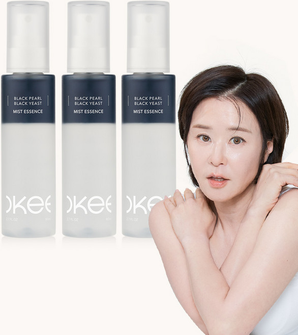 흑진주 흑효모 광채 콜라겐 미스트 에센스 수분 히알루론산 목주름 모공 탄력 세럼 앰플 오키뷰티, 3개, 80ml