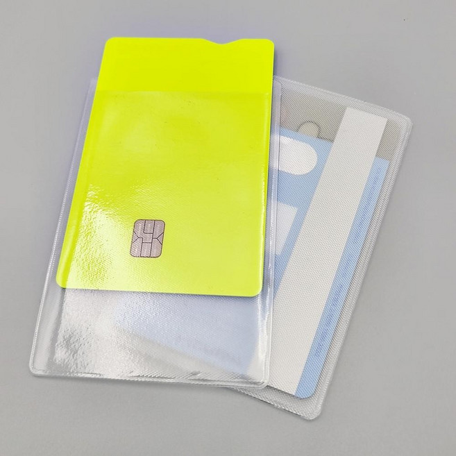 투명 pvc 카드 보호 비닐 커버 세로형 10매, 10개