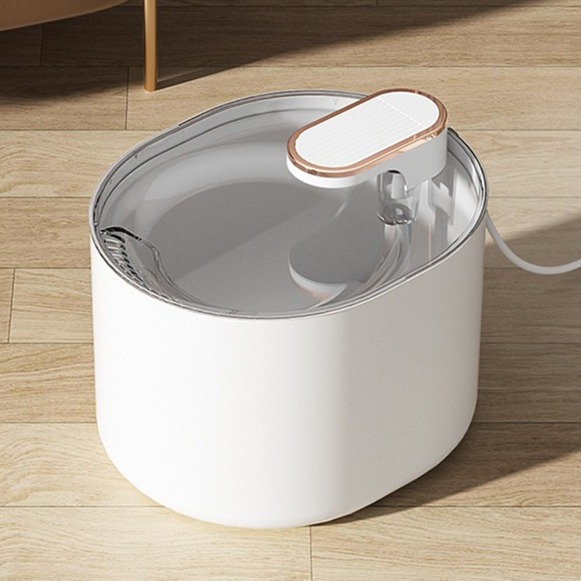 루나글램 고양이 정수기 급수기 음수대, 화이트, 1개, 3L