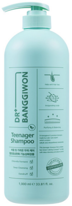 닥터방기원 틴에이저 샴푸, 1L, 1개