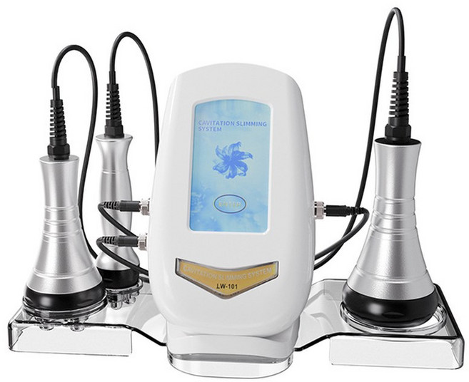 실버 고주파 마사지기 지방흡입 관리 얼굴 셀룰라이트, 화이트 트리플 플립플롭