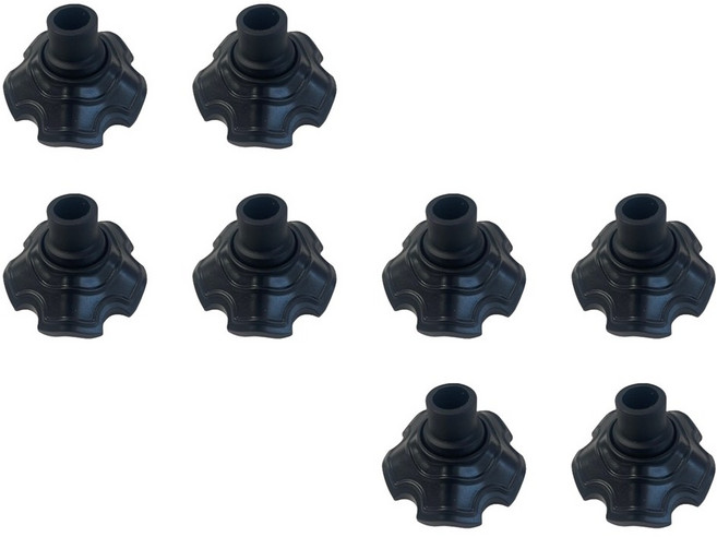 레드코코 경량 캠핑의자 미니멀 폴딩, 풋커버2세트, 블랙