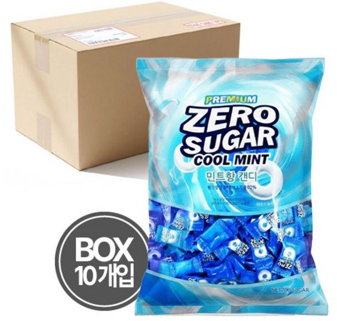 제로슈가 민트향 캔디 500g X 10봉 (박스), 10개