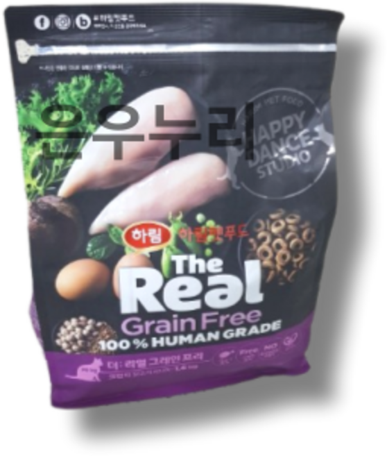 하림펫푸드 더리얼 그레인프리 크런치 시니어 고양이 사료, 닭, 1.6kg, 5개