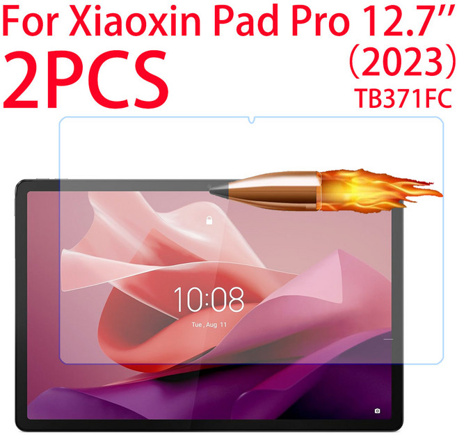 레노버 탭 P12 용 2PCS 강화 유리 Xiaoxin Pad Pro 12.7 ''TB371FC 인치 2023 화면 보호기 필름, 02 2PC-Pad Pro12.7 2023, 한개옵션1