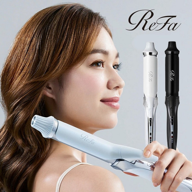 리파 ReFa 봉고데기 롤고데기 프리볼트 컬 아이롱 프로 전문가용 미용실 매직기 19/26/32/38mm, 블랙
