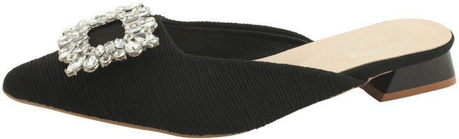 큐빅 보석 스틸레토힐 로우힐 뮬 블로퍼