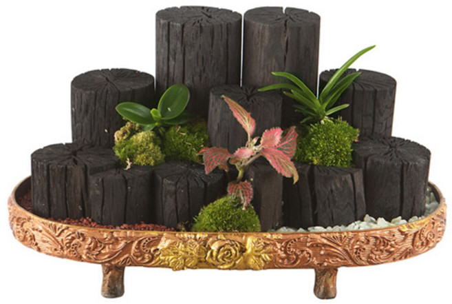 숯부작A형 (OW-0076)[꽃배달서비스/축하화분/개업화분], 1개