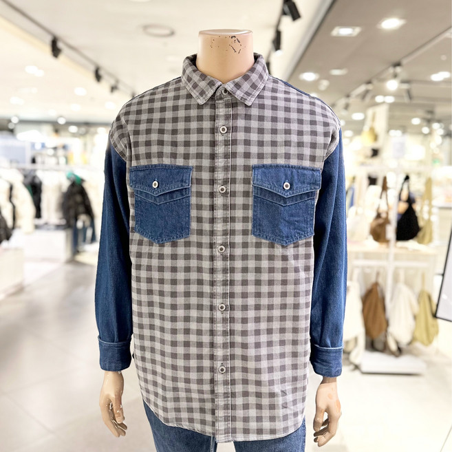 [ L E V I S ] 남여공용 루즈 오버핏 빅사이즈 체크남방 캐쥬얼셔츠 실버탭 포켓 아우터 청자켓 겸용 (A5767-0003) NC강서 리바이스 무료배송~!!