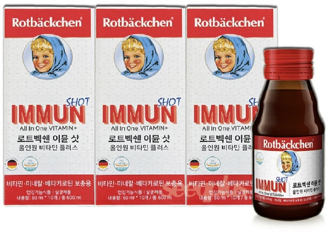 [로트벡쉔 이뮨샷골드 올인원 비타민 플러스 트벡쉔 이뮨 샷 올인원 플러스 멀티 마시는 비타민 앰플 수험생 체력 피로 회복 가족 종합 멀티 액상 엑상 이문 아문 아뮨 로트백쉔 직장인, 60ml, 30개 - 쿠팡