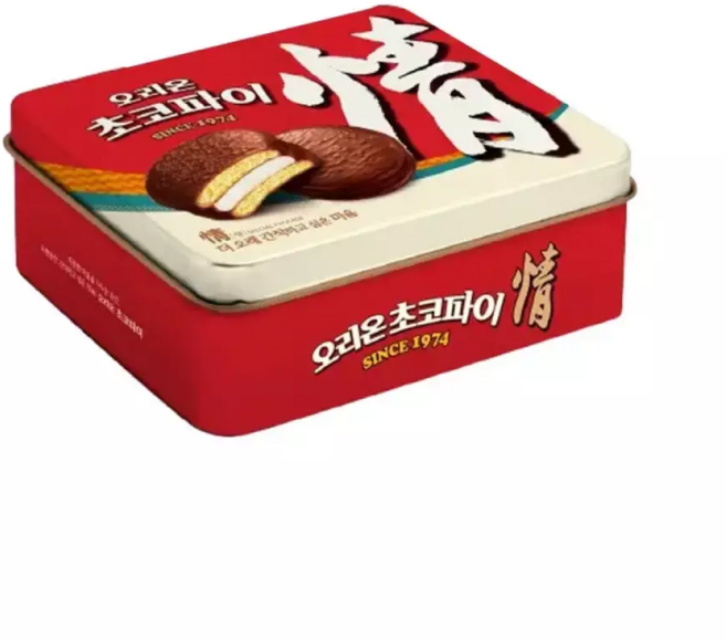 오리온 초코파이 틴케이스 12입, 468g, 1개