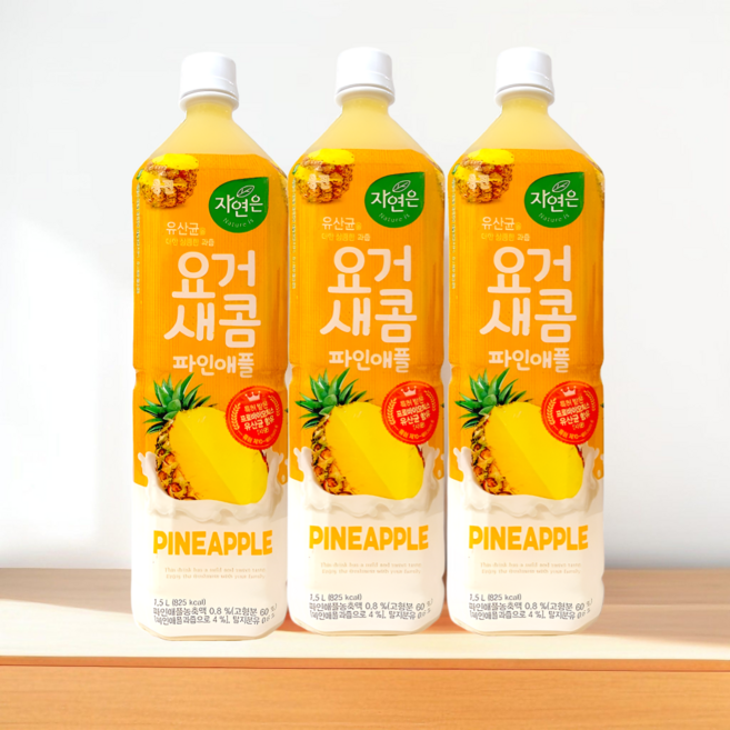 제트스카이 웅진 요거새콤 파인애플, 1.5L, 12개