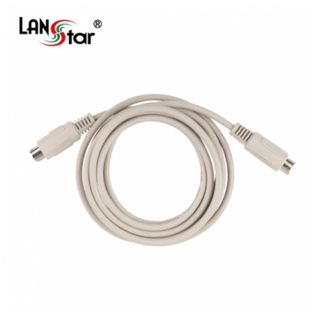 라인업시스템 라인업시스템 LANSTAR PS/2 (M/M) 키보드/마우스 케이블 (LS-PS2-6MM 1.8m), 1개