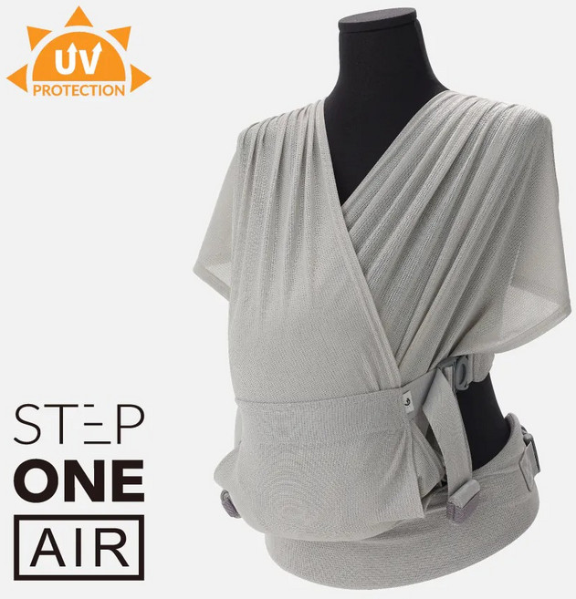 韓國 POGNAE Step One Air 新生兒揹巾【金寶貝】(抗UV包覆式), 隕石黑