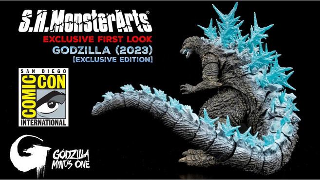 魂商店限定 S.H.MonsterArts SHM 哥吉拉 [2023] -1.0 放射熱線版 SDCC 2025 模型