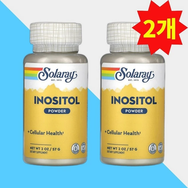 솔라레이 이노시톨 파우더 57g 분말 Inositol 2개 - 쿠팡