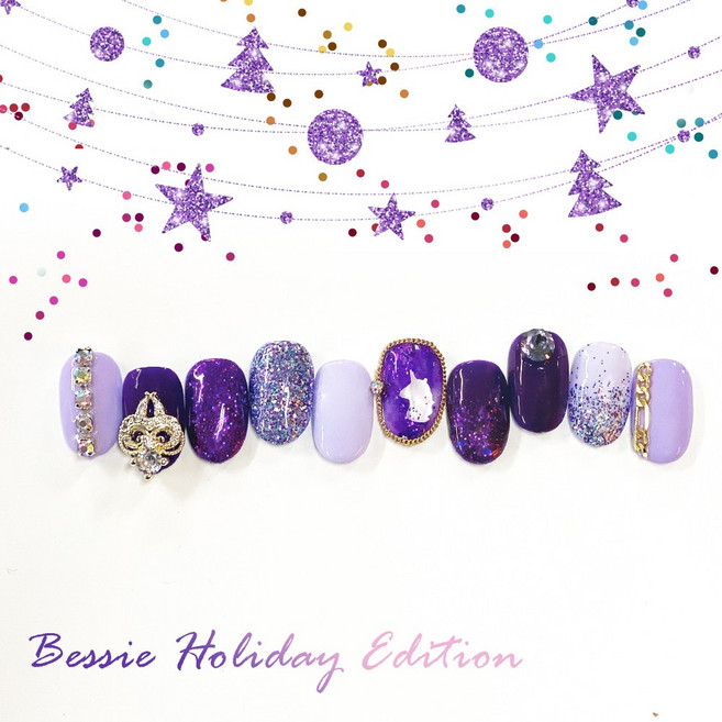 베씨 젤네일 크리스마스네일 컬렉션 5종 퍼플컬렉션, 1개