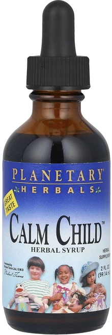 Planetary Herbals Calm 차일드™ 허브 시럽 59.14ml(2fl oz), PlanetaryHerbalsCalm차일드허브시럽591, 1개, 59ml - 쿠팡