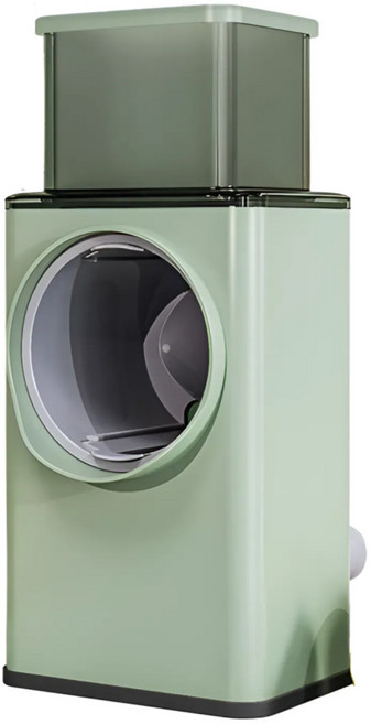 프리마 안전 만능 야채 슬라이서 304 드럼통 회전채칼 3종칼날, 1개, 그린