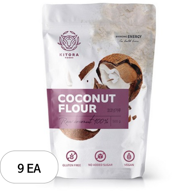 키토라푸드 글루텐프리 코코넛가루, 500g, 9개