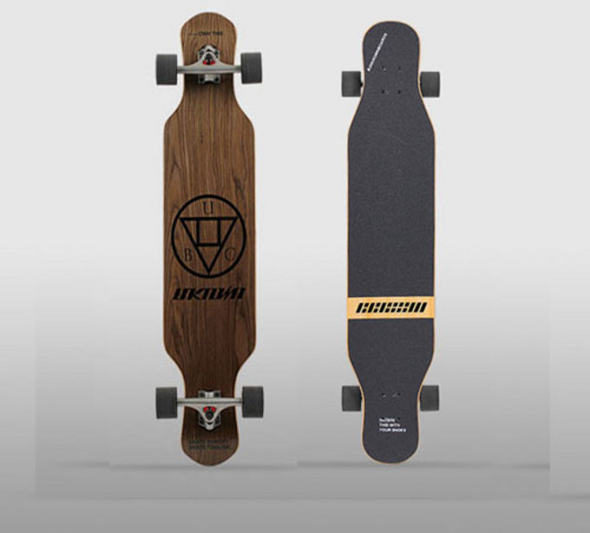 언노운 46 롱보드 댄싱롱보드 스케이트보드, 언노운 46인치 마호가니 롱보드, 1개