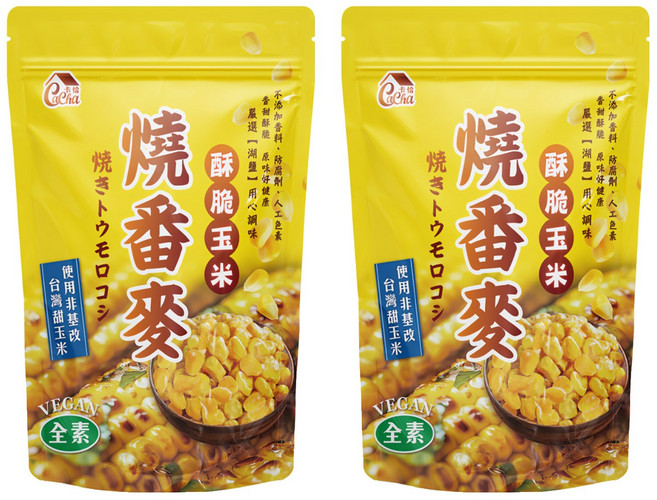 CACHA 卡恰 燒番麥酥脆玉米, 70g, 2包
