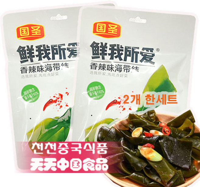 [천천중국식품] 중국 향라맛 다시마 간식 106G*2EA 향라맛 미역간식 술안주, 106g, 2개