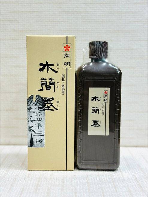 正大筆莊 Kaimei 木簡墨 400ml 書畫用墨汁 墨水 日本製, 1個