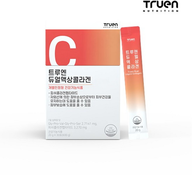 트루엔 듀얼 액상 콜라겐 x 30포, 1개, 30회분