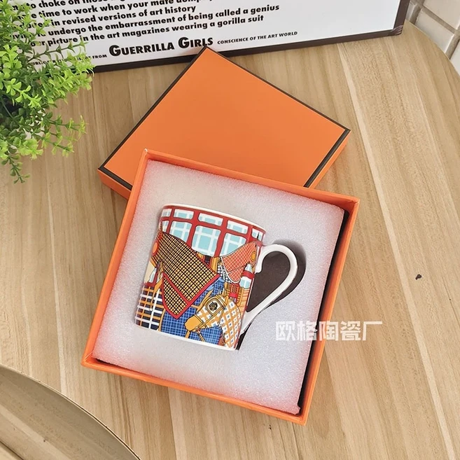 본차이나 커피잔 받침대 티컵 식기류 일상 간식 사무실 오후 티타임 가정 식사 및 손님용으로 완벽, 04 1