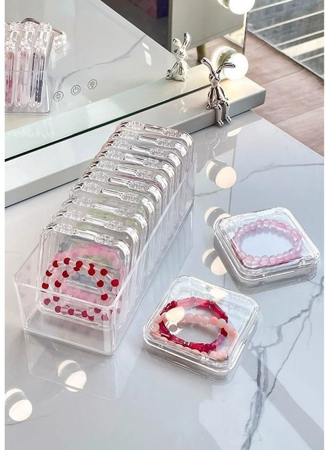 MAYNO 다용도 팔찌 수납함 세트, 1개, 투명