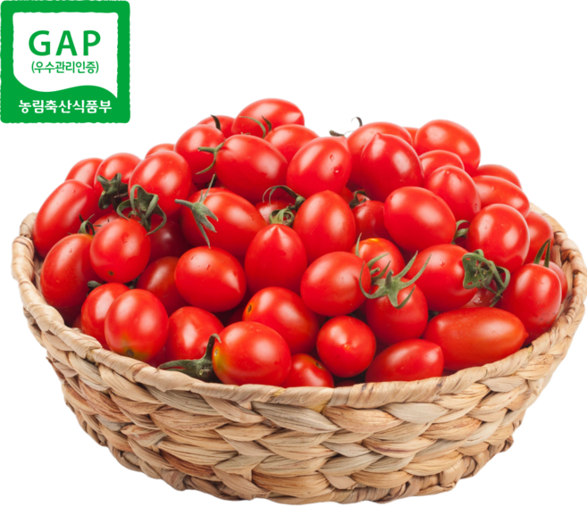 [GAP인증]달님이네 국내산 스테비아방울토마토 산지직송 당일수확, 1박스, 1kg((500gX2)