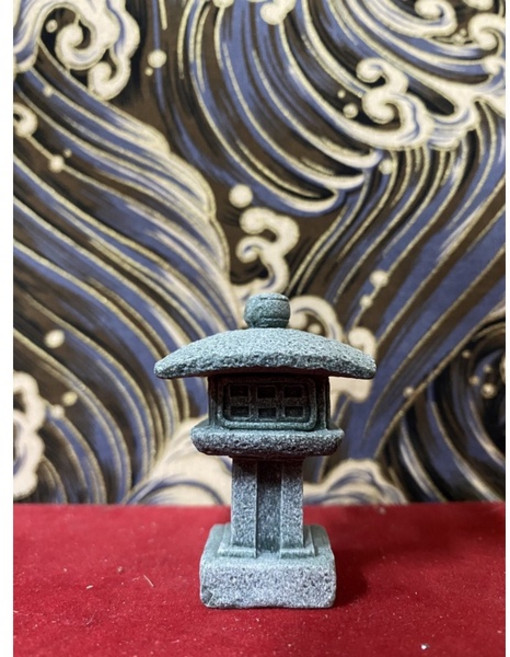 京綸 日式石燈籠 中日式石燈籠 石雕造景擺設 景觀辦公裝飾 園藝擺飾 水族造景, 方弧形